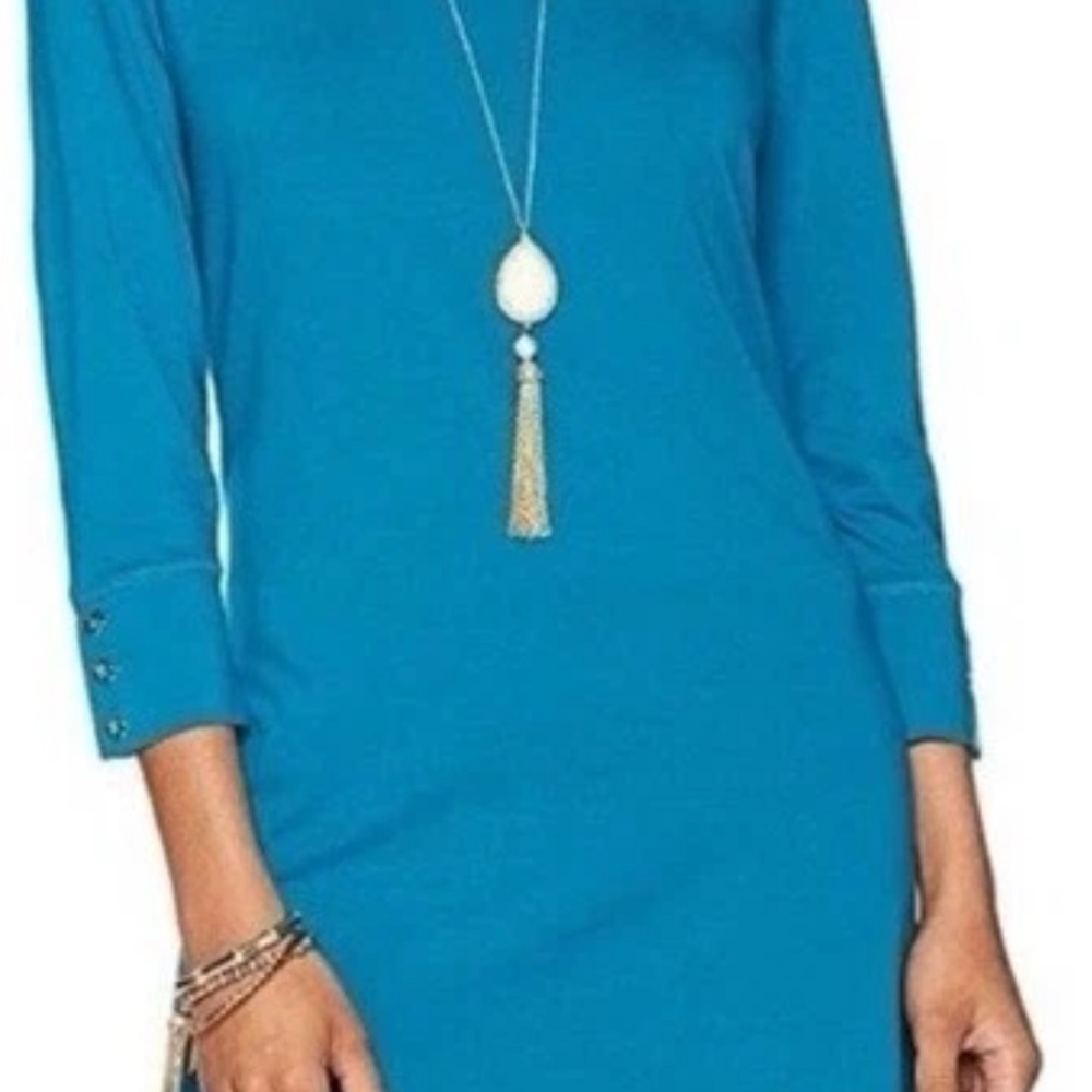 Lilly Pulitzer Teal Long Sleeve Dress XS